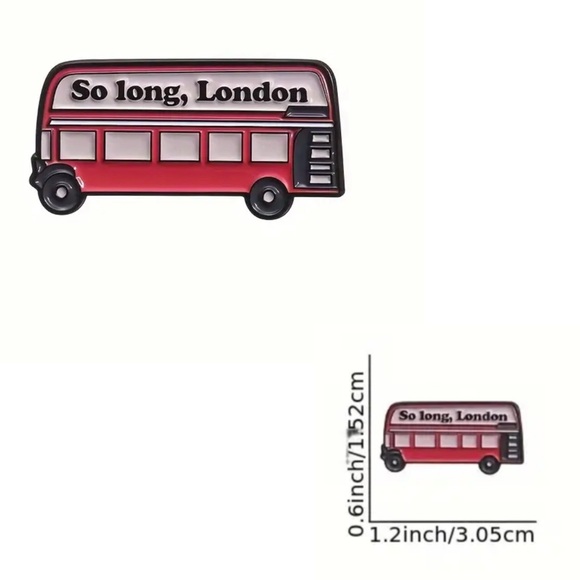 Taylor Swift Themed Enamel Pin So Long London from Tortured Poets Department NEW - Picture 2 of 2